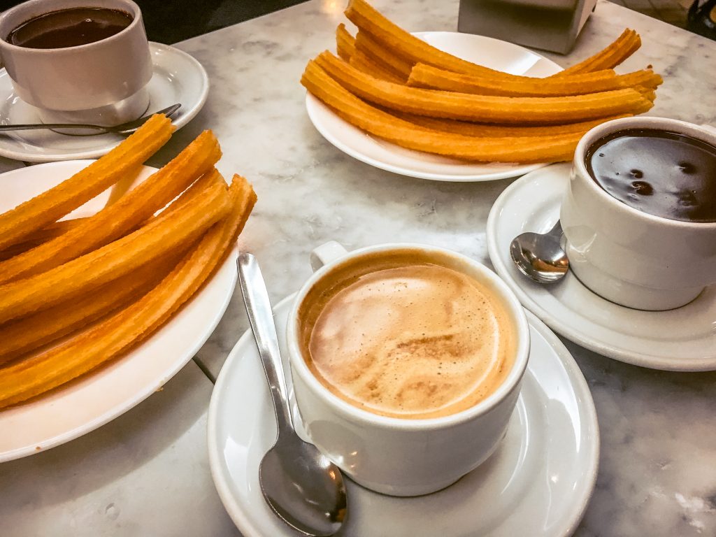 Eat churros and chocolate at Chocolateria San Gines