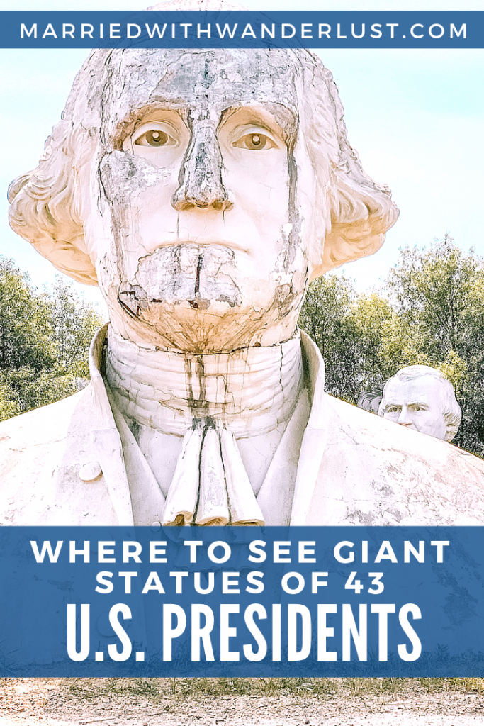 Where to see giant, crumbling statues of U.S. Presidents