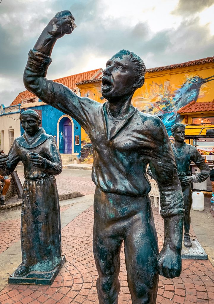 Statue of Pedro Romero in Getsemani, Cartagena