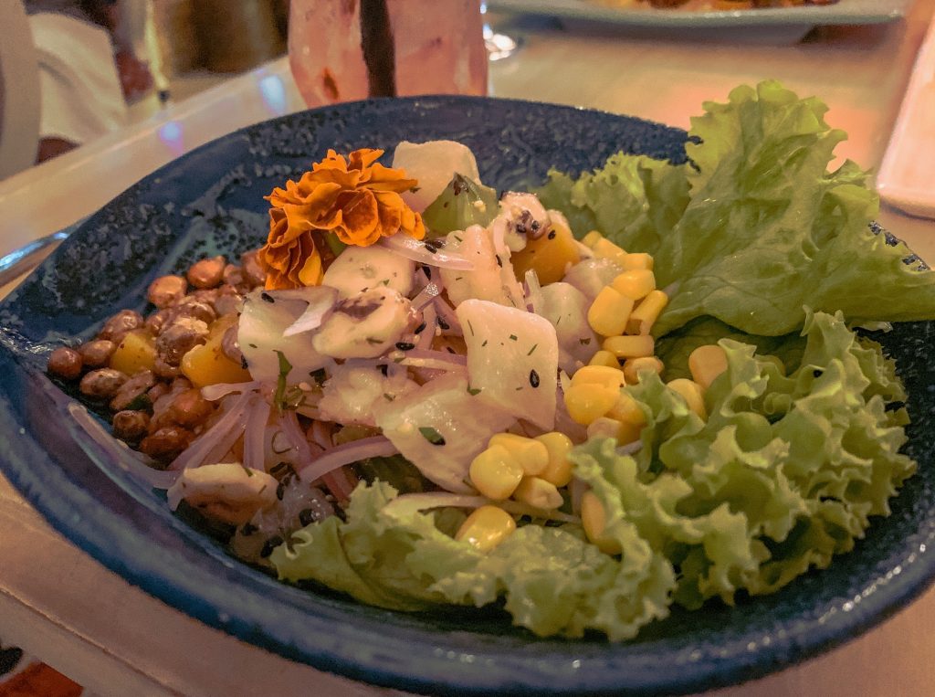 Ceviche at Zaitun in Cartagena