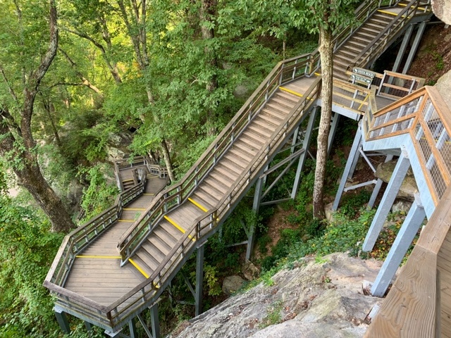 Stairs at Chimney Rock State Park