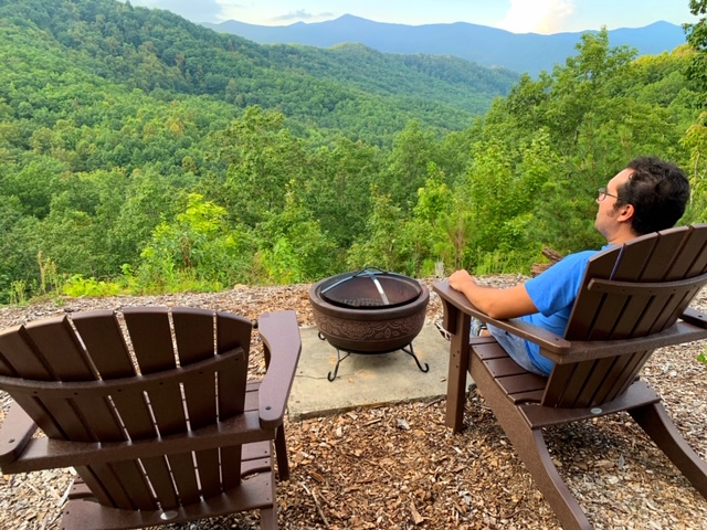 View from our Black Mountain cabin