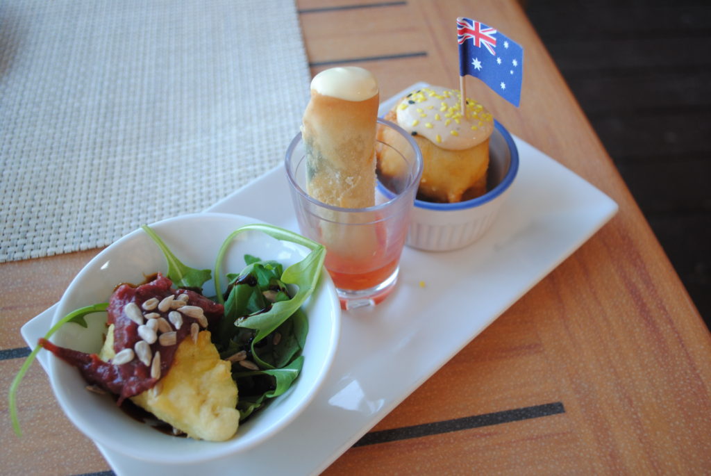 Food at Tukka restaurant, Grand Cayman