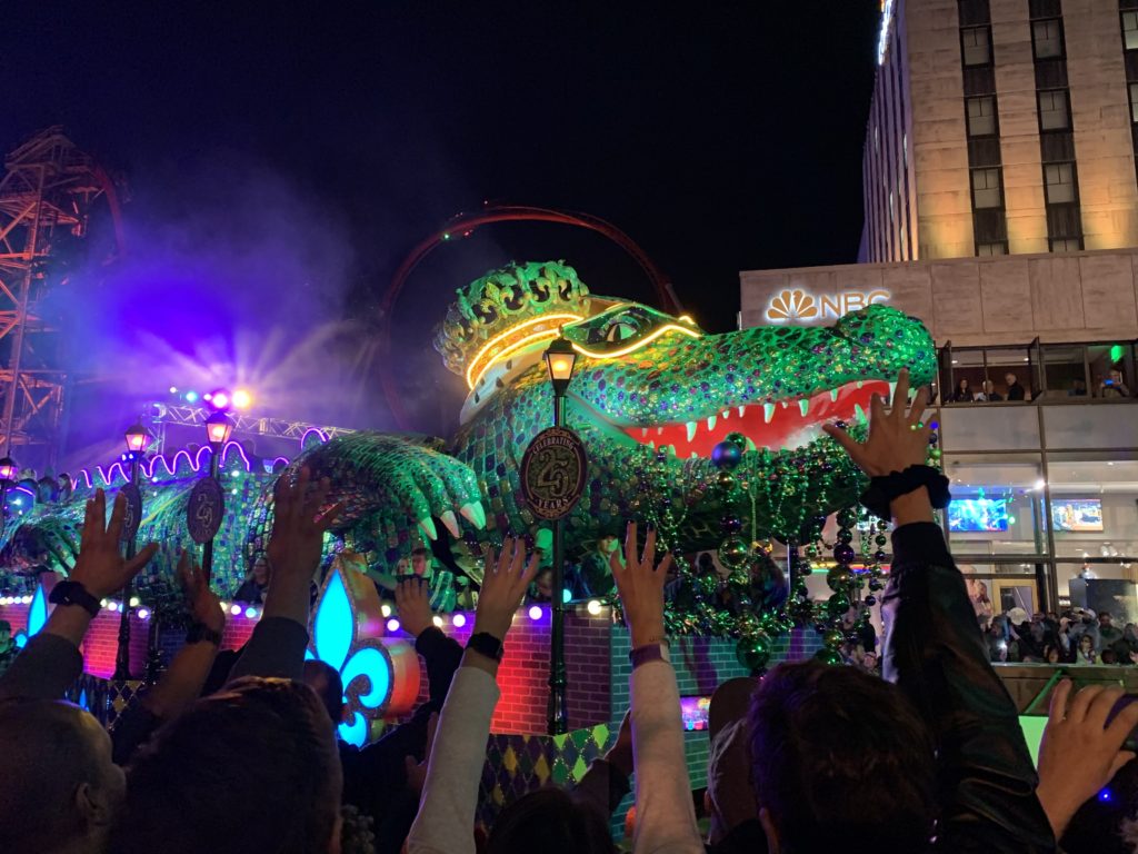 Mardi Gras parade at Universal Orlando