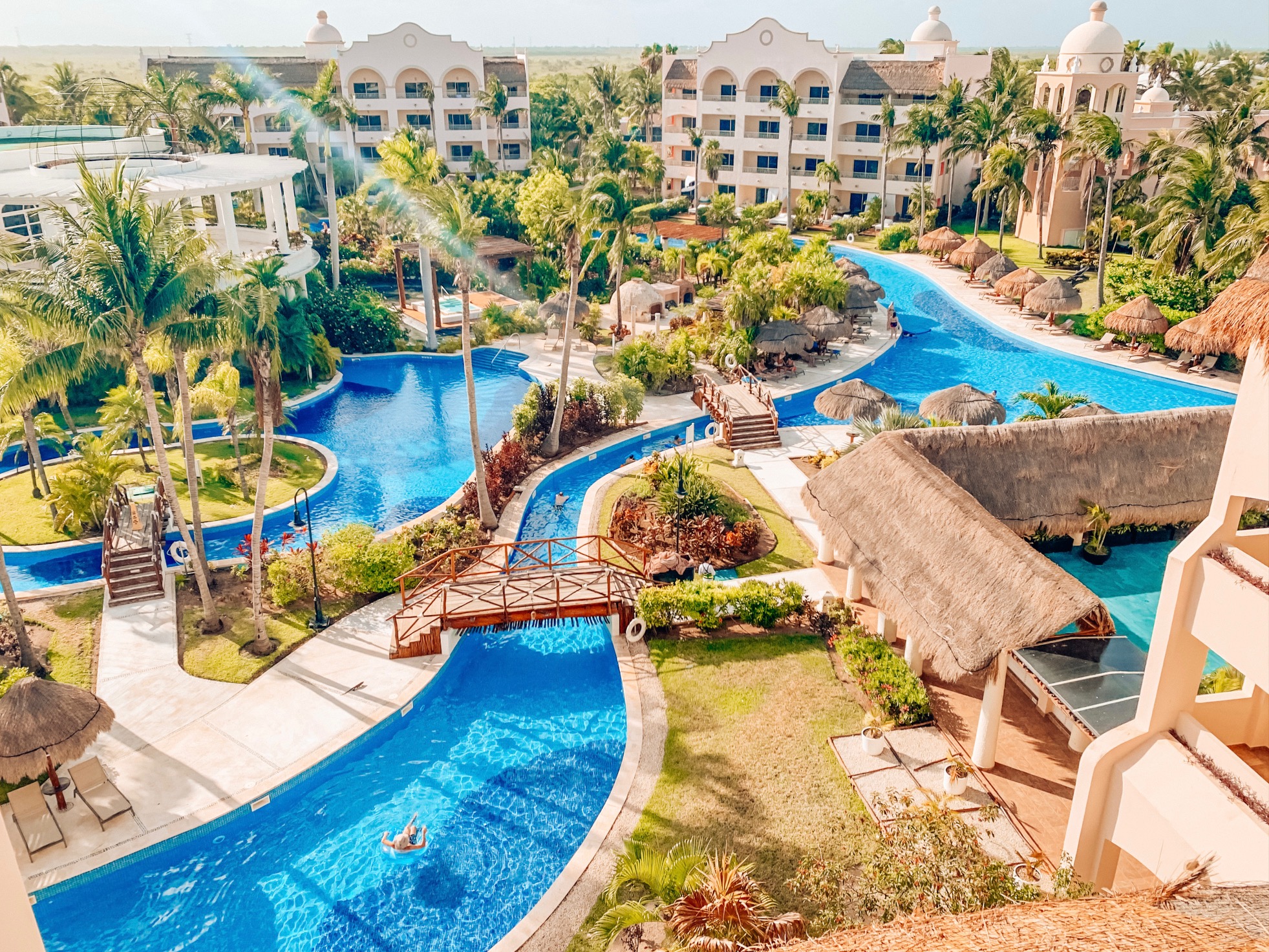 Excellence Riviera Cancun lazy river Married with Wanderlust