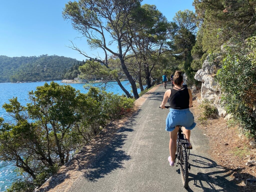 Bicycling in Mljet National Park