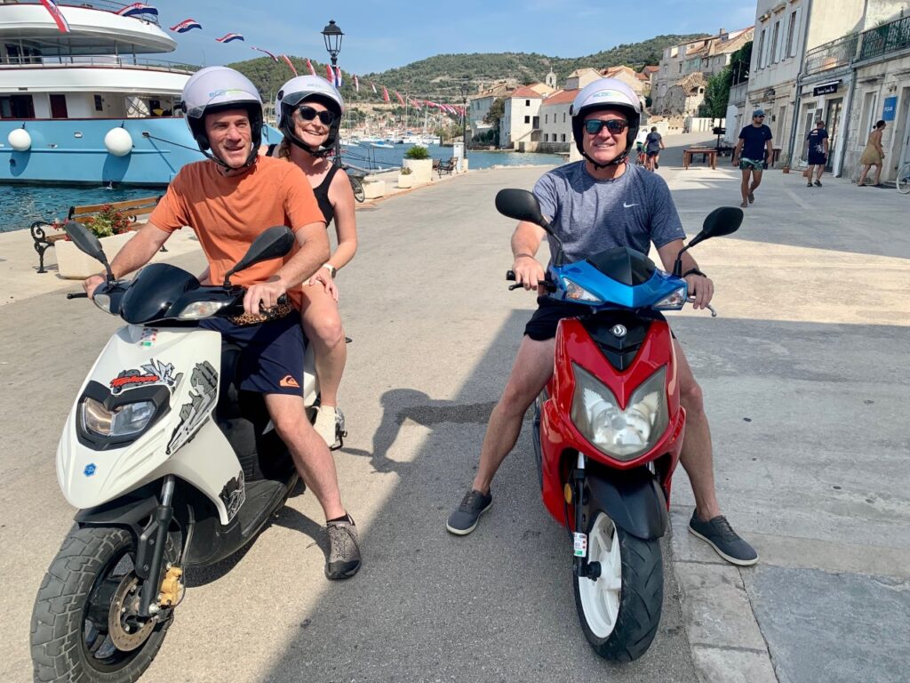 Scooters in Vis, Croatia