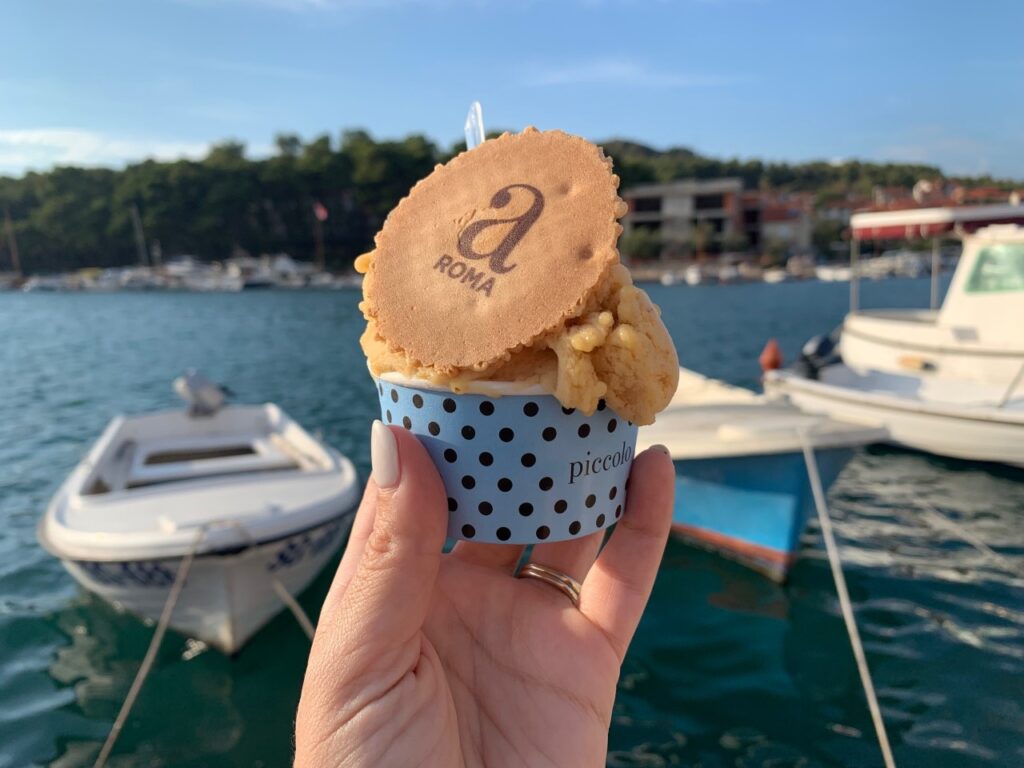 Gelato in Stari Grad, Croatia