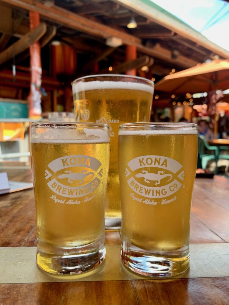 Beers at Kona Brewing