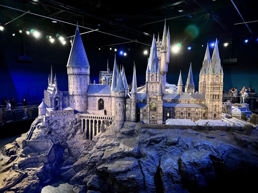 Hogwarts model at Harry Potter Studio Tour London