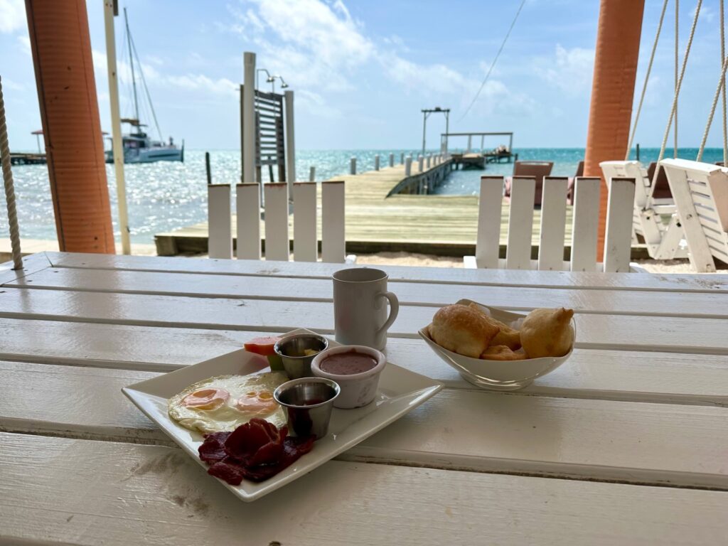 View from The Magic Grill, Caye Caulker, Belize