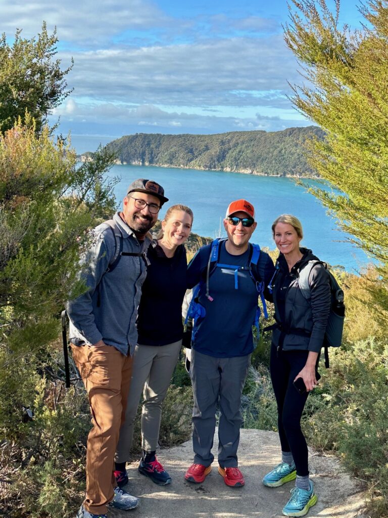 Our hiking group in Abel Tasman National Park