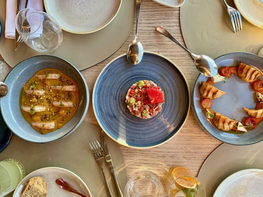 Appetizers at Utopia restaurant, Zakynthos, Greece