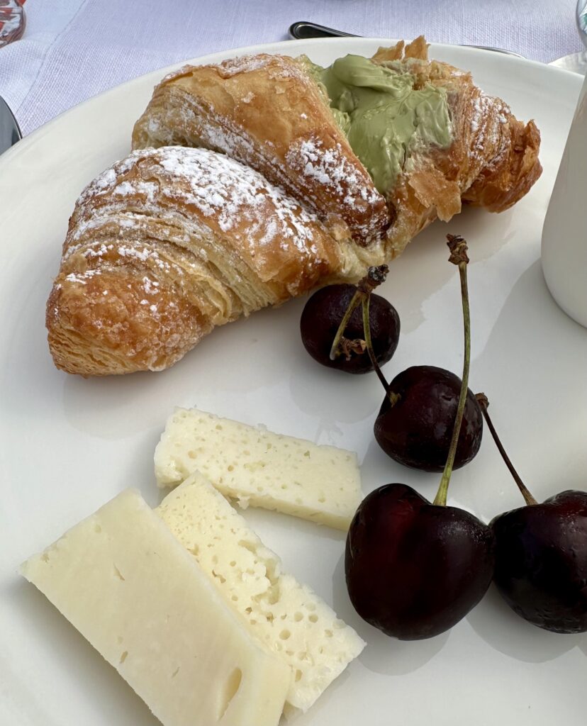 Pistachio croissant at Emera Wine Resort