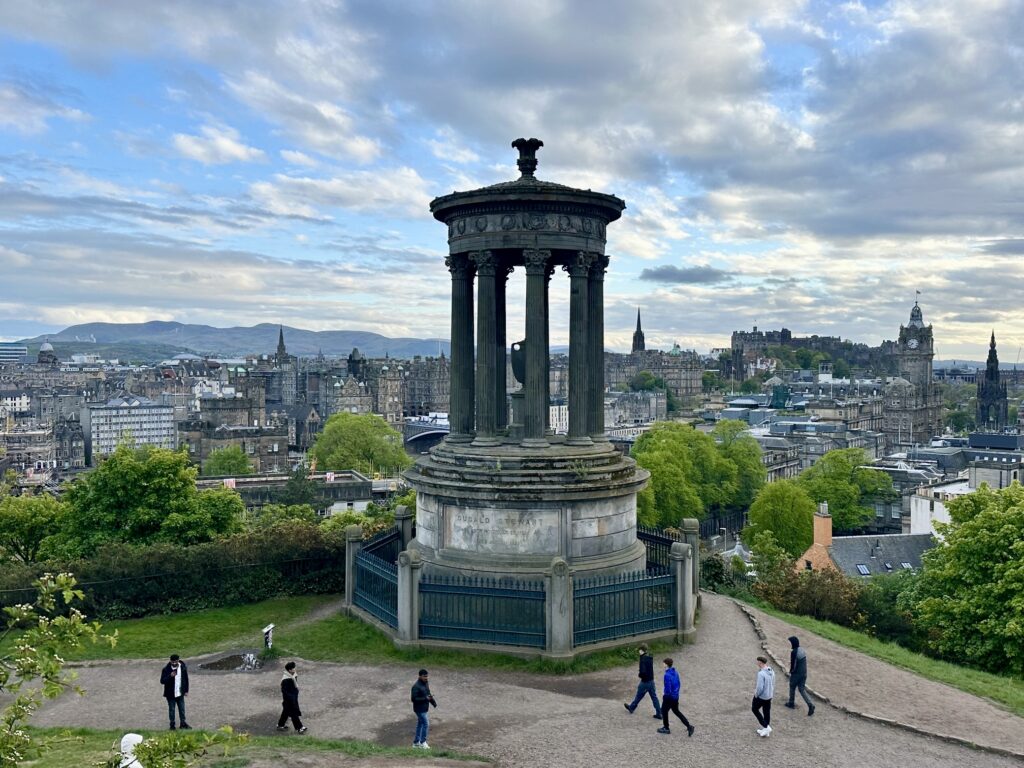 View from top of Calton Hill, Edinburgh